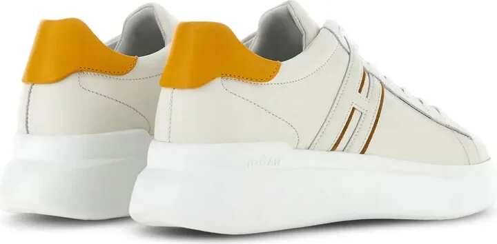 H580 leather lace-up sneakers - Image 3