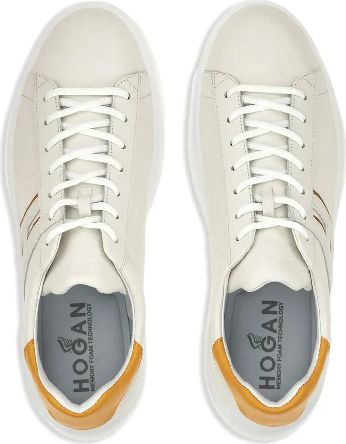 H580 leather lace-up sneakers - Image 5