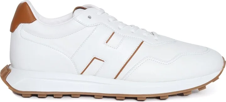 H601 Lace-up Sneakers With H Patch