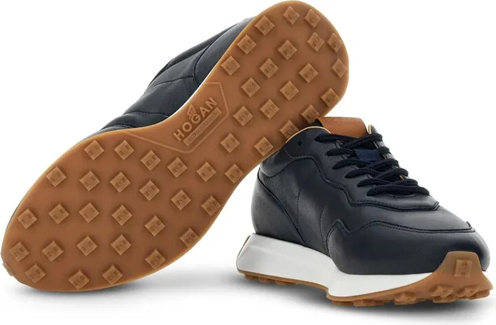 H601 leather lace-up sneakers - Image 4