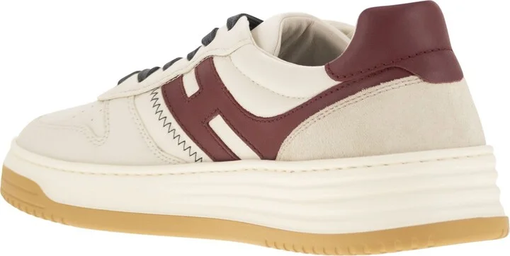H630 - Leather Lace-up Trainers - Image 3