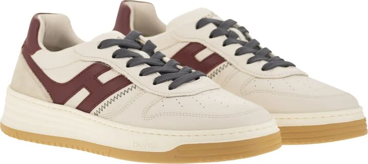 H630 - Leather Lace-up Trainers - Image 4