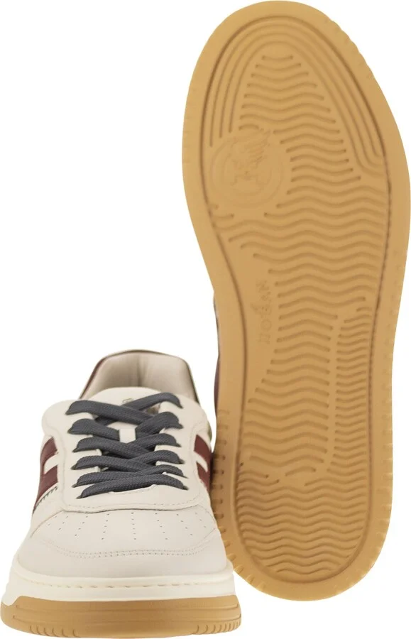 H630 - Leather Lace-up Trainers - Image 5