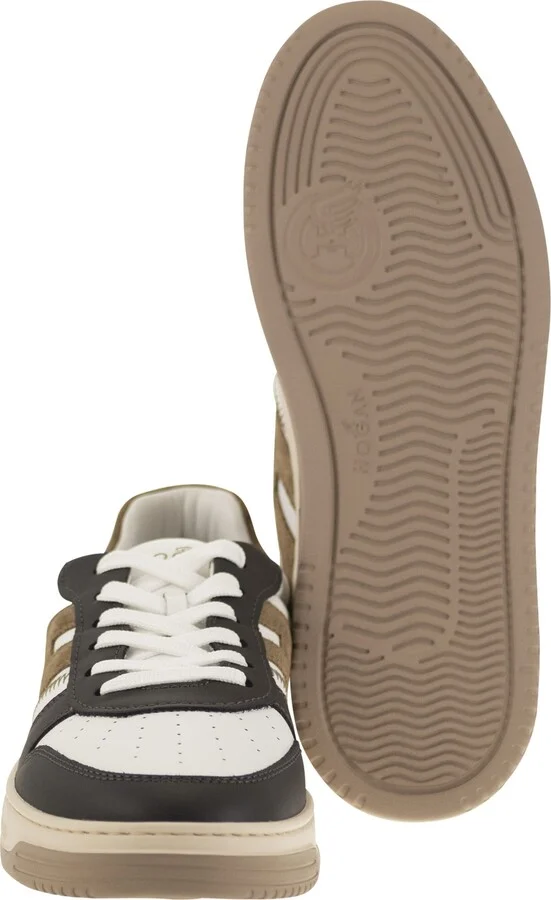 H630 - Leather Lace-up Trainers - Image 5