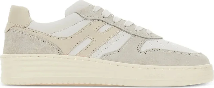 H630 leather panelled platform sneakers