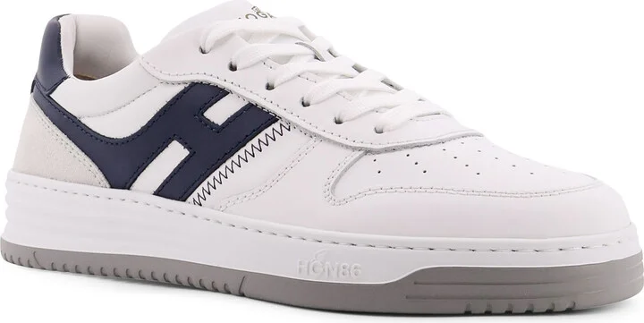 H630 Leather Sneakers With Contrasting Monogram - Image 2