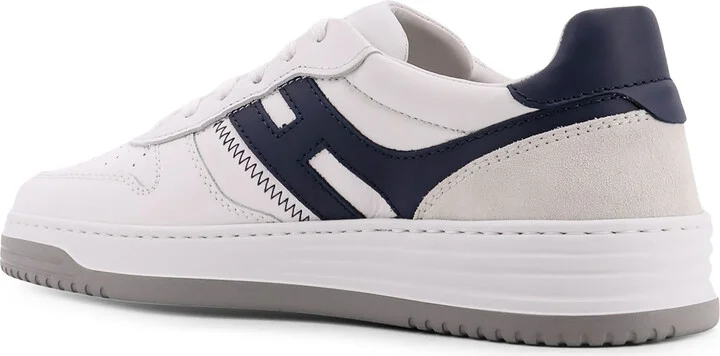 H630 Leather Sneakers With Contrasting Monogram - Image 3