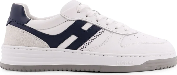 H630 Leather Sneakers With Contrasting Monogram