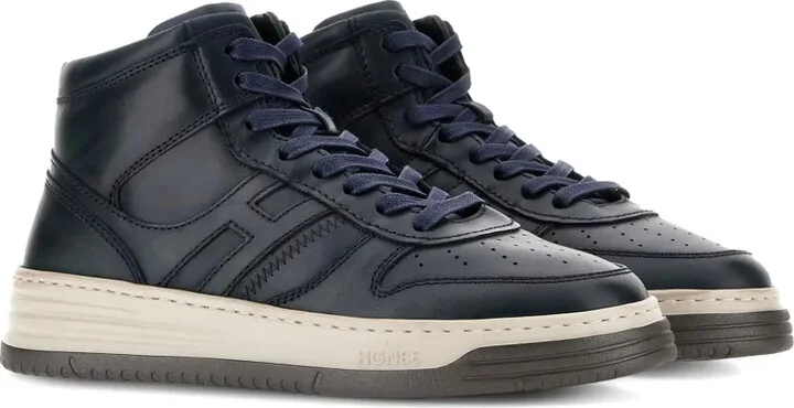 H630 logo-patch leather sneakers - Image 2