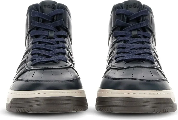 H630 logo-patch leather sneakers - Image 5