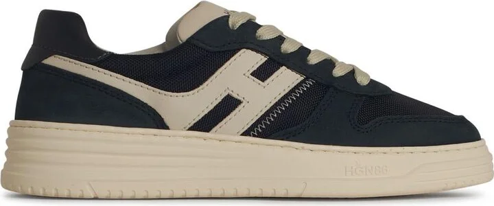 'h630' Sneakers In Navy Leather