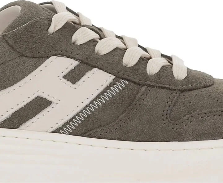 H630 suede leather logo sneakers - Image 5