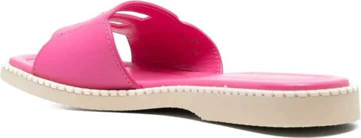 H638 flat leather sandals - Image 3