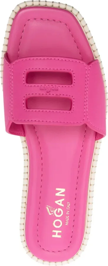 H638 flat leather sandals - Image 4