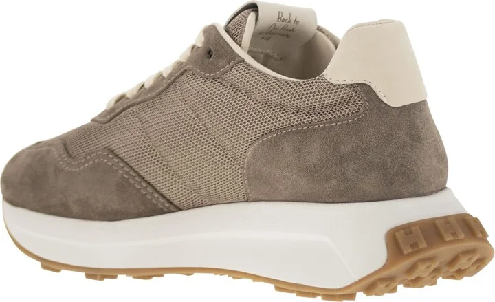 H641 - Leather And Canvas Trainers - Image 3
