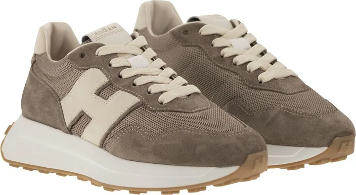 H641 - Leather And Canvas Trainers - Image 4