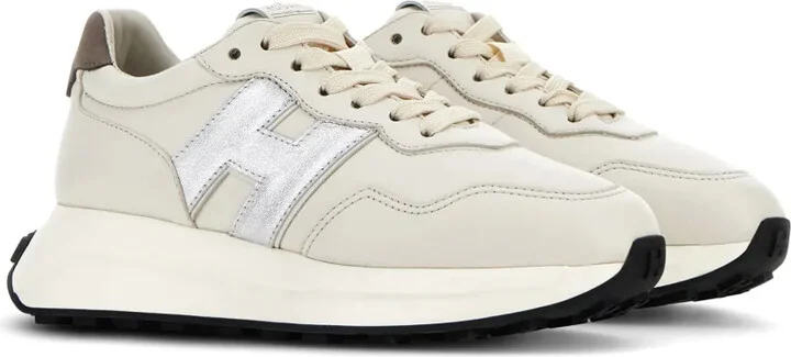 H641 panelled lace-up sneakers - Image 2