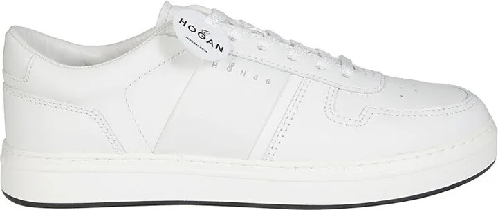 H668 Allacciato Fascia Logo Sneakers