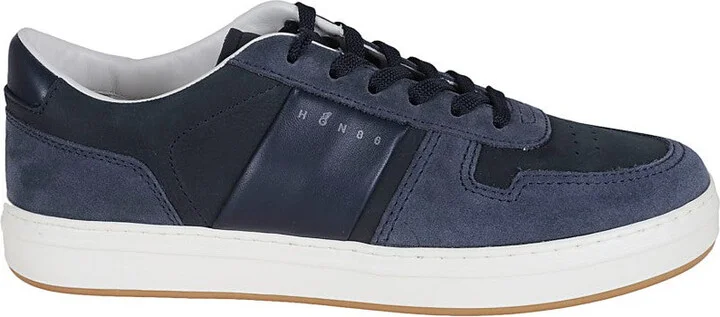 H668 Contemporary Leather Sneakers