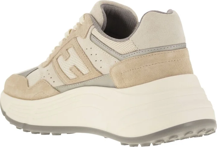 H669 - Hi-fi Fabric And Suede Trainers - Image 3