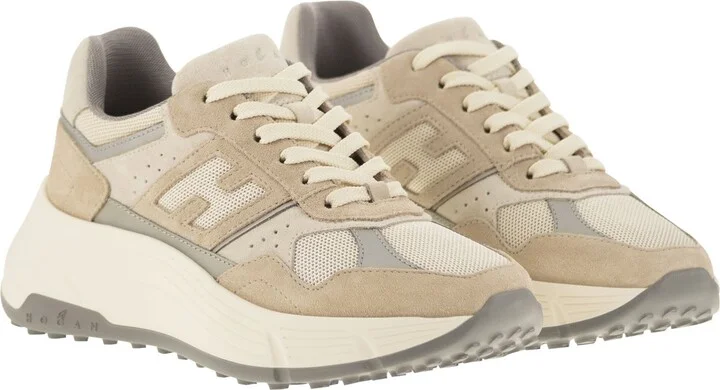 H669 - Hi-fi Fabric And Suede Trainers - Image 4