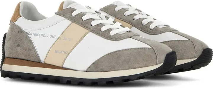 H671 panelled leather sneakers - Image 2