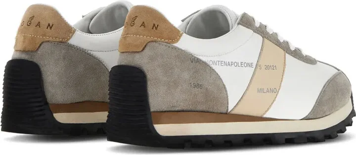 H671 panelled leather sneakers - Image 3