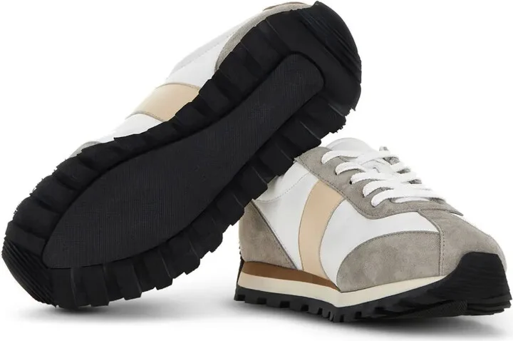 H671 panelled leather sneakers - Image 4