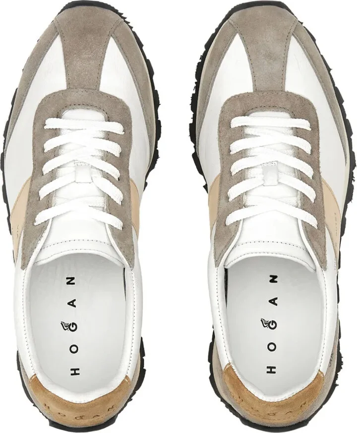 H671 panelled leather sneakers - Image 5