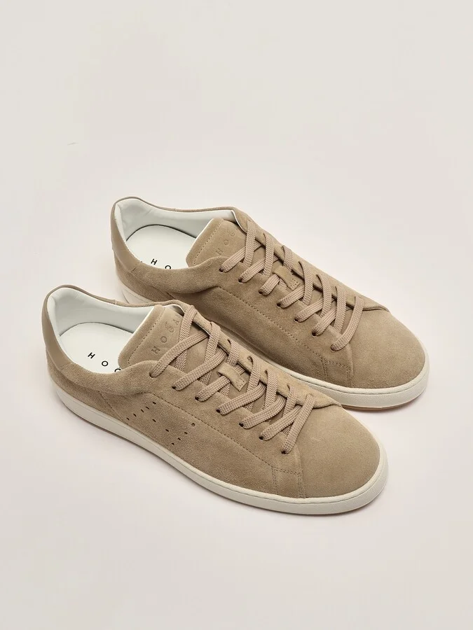H672 H Fori Pelle Camoscio Sneaker - Image 2