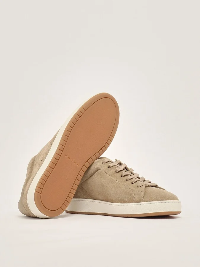 H672 H Fori Pelle Camoscio Sneaker - Image 4