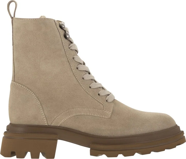 H674 - Suede Lace-up Boot