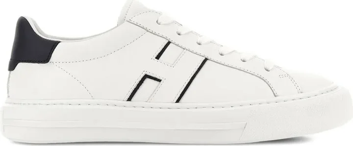 H691 logo-embellished leather sneakers