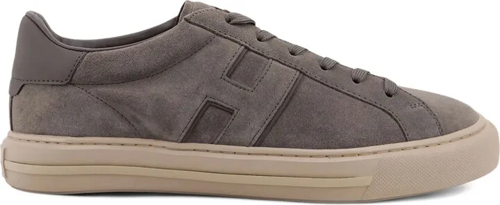 H691 suede lace-up sneakers