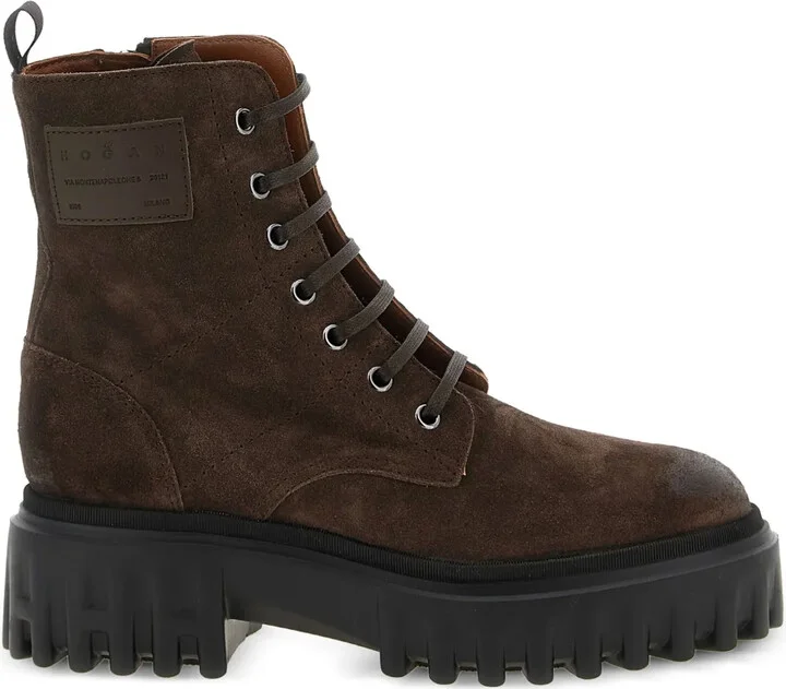 H700 lace-up chunky-sole boots