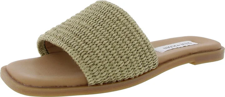 Habits Womens Woven Manmade Slide Sandals