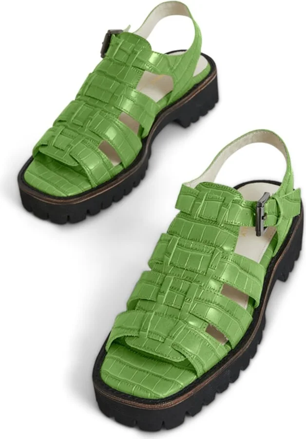 Haddie Dad Sandal-Green