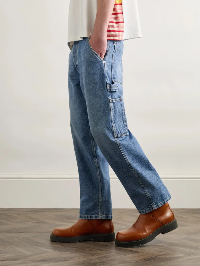 Haddock Intrecciato-Detailed Leather Boots - Image 2