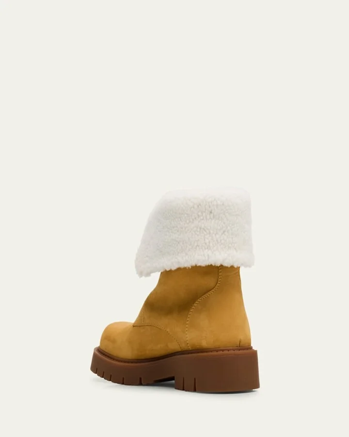 Haddock Suede Shearling Zip Booties - Image 9