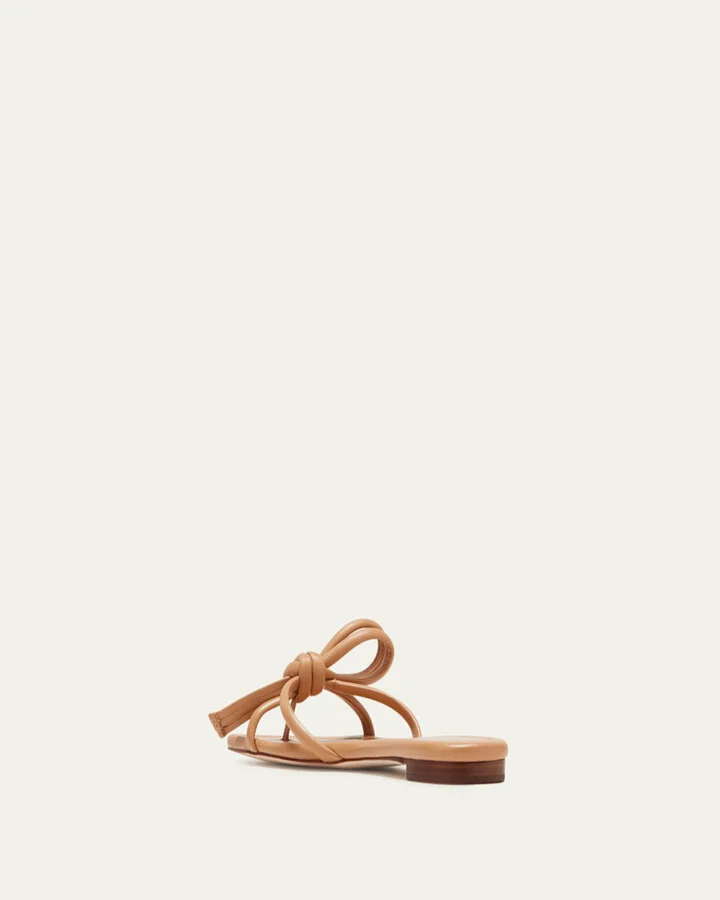 Hadley Leather Bow Sandals - Image 4