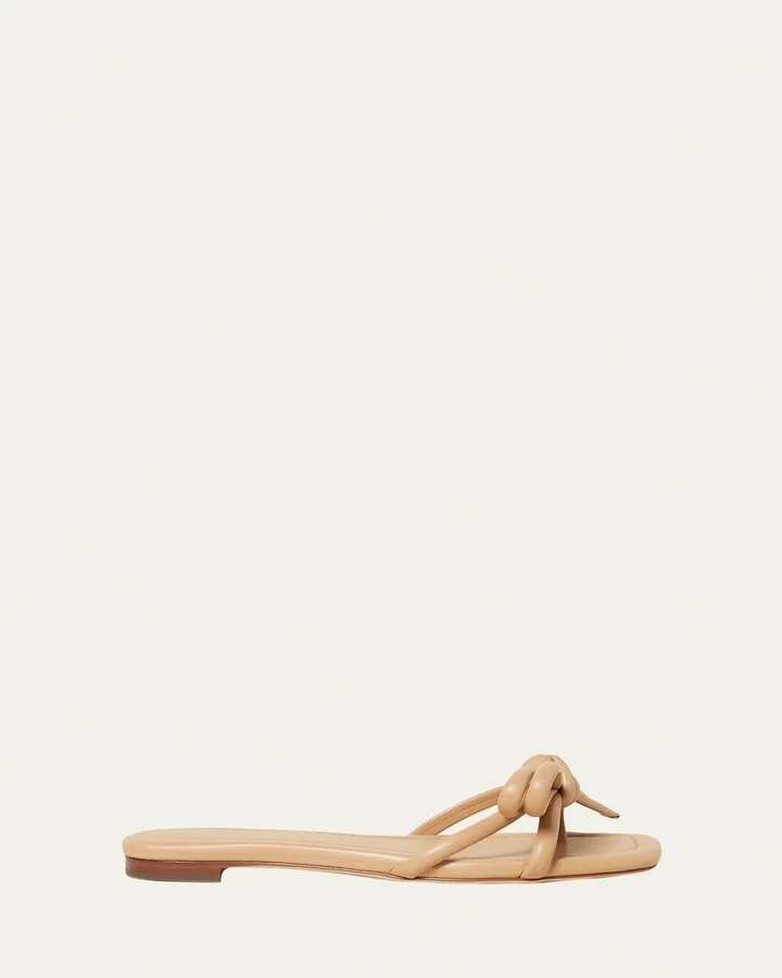 Hadley Leather Bow Sandals