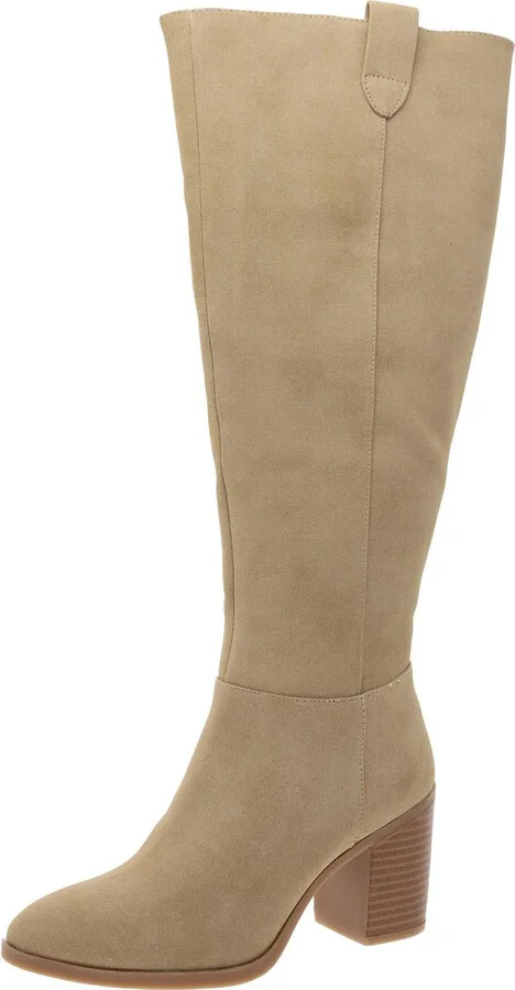 Hadley Womens Faux Leather Tall Knee-High Boots