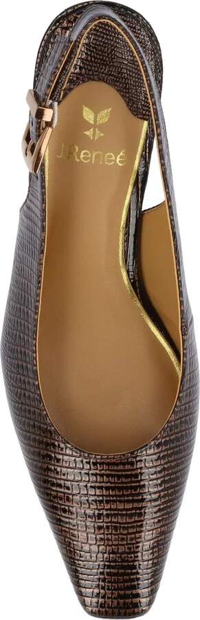 Hadyn Lizard Embossed Slingback Pump - Image 5