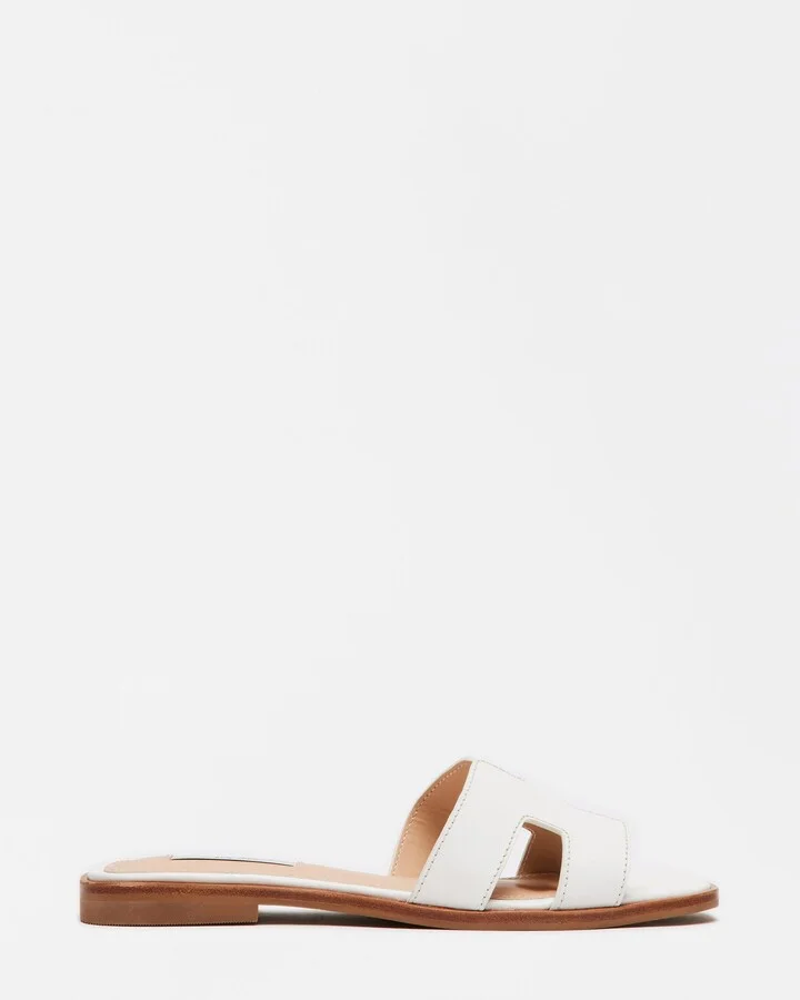 Hadyn White Leather