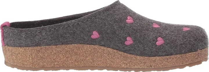 Haflinger Cuoricini Women's Shoes Grey : EU 36 (US Women's 5) B - Medium, Wool - Image 8