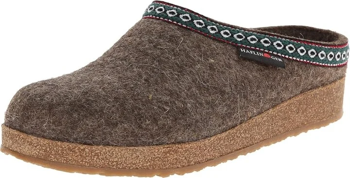 Haflinger GZ Classic Grizzly Clog Shoes Earth : EU 36 (US Women's 5) Medium, Felt/Wool - Image 2