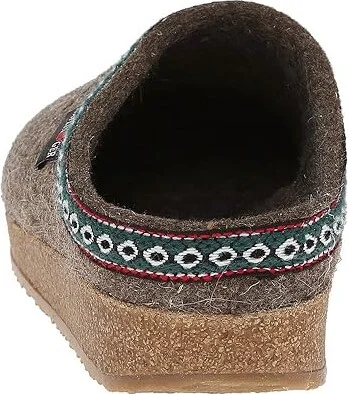 Haflinger GZ Classic Grizzly Clog Shoes Earth : EU 36 (US Women's 5) Medium, Felt/Wool - Image 5