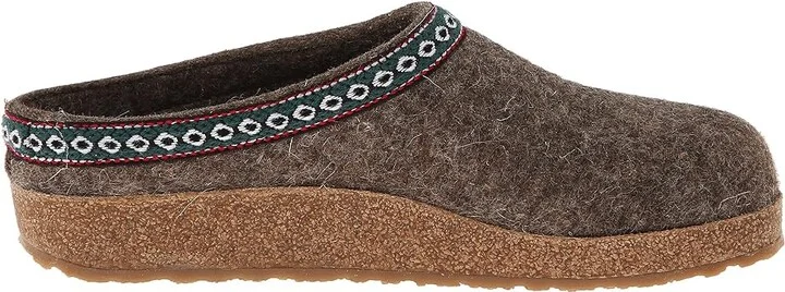 Haflinger GZ Classic Grizzly Clog Shoes Earth : EU 36 (US Women's 5) Medium, Felt/Wool - Image 8