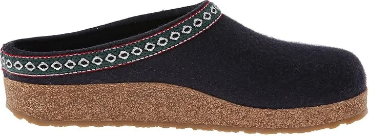 Haflinger GZ Classic Grizzly Clog Shoes Med Blue : EU 36 (US Women's 5) Medium, Felt/Wool - Image 8