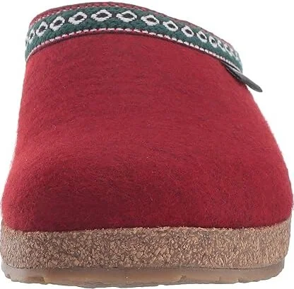Haflinger GZ Classic Grizzly Women's Clog Shoes Red : EU 36 (US Women's 5) M, Wool - Image 6